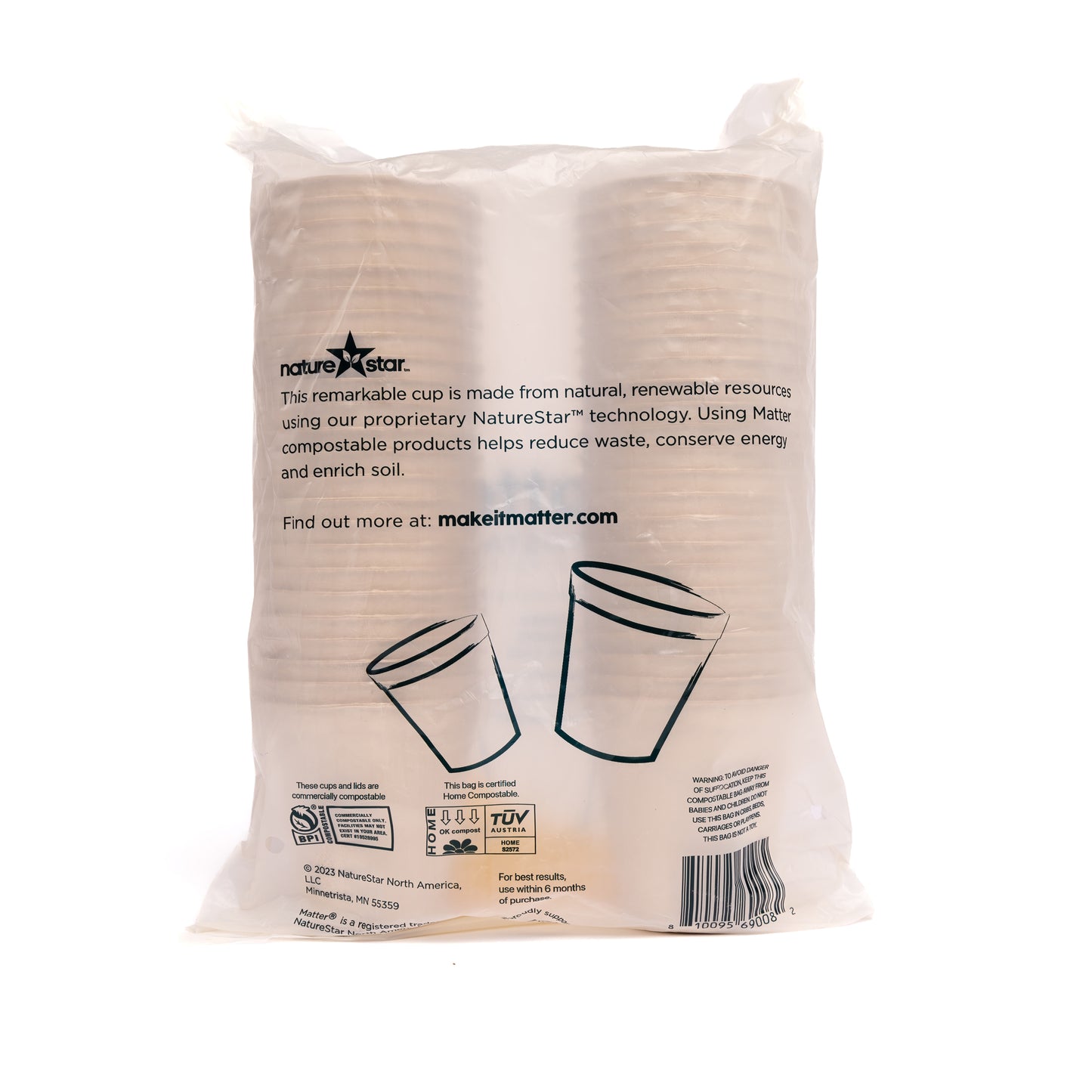 Matter Compostable Bathroom 3oz Cups - 48 Count