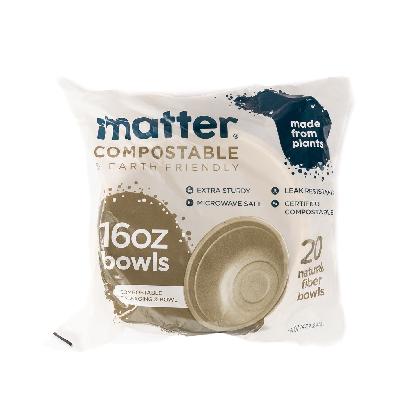 Matter Compostable 16oz Bowls - 20 Count - 4 Pack