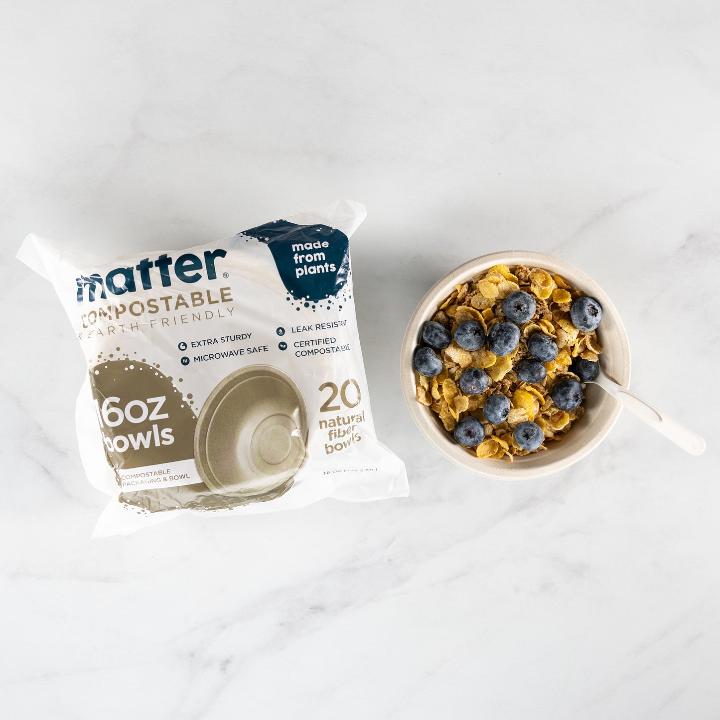 Matter Compostable 16oz Bowls - 20 Count - 4 Pack
