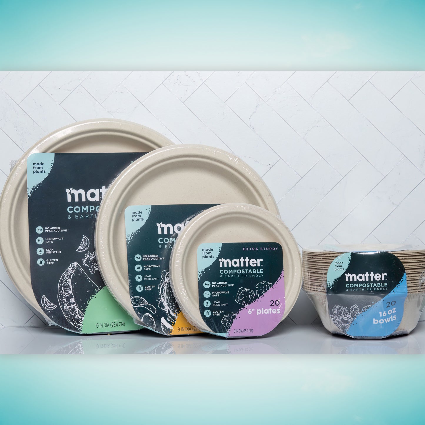 Matter Compostable 16oz Bowls - 4 Pack
