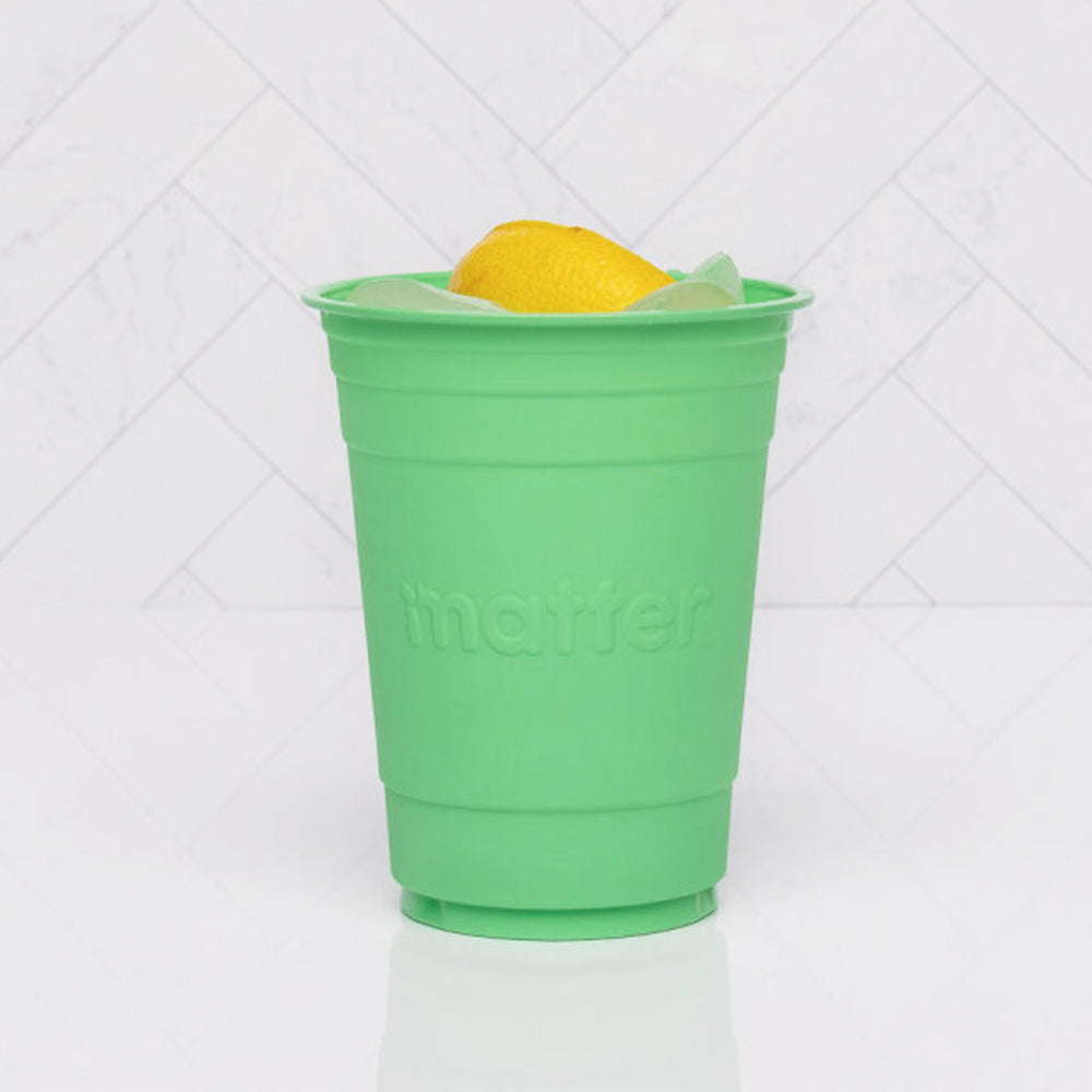 Matter Compostable Party CompostCups Seafoam Green 18oz - 288 Count