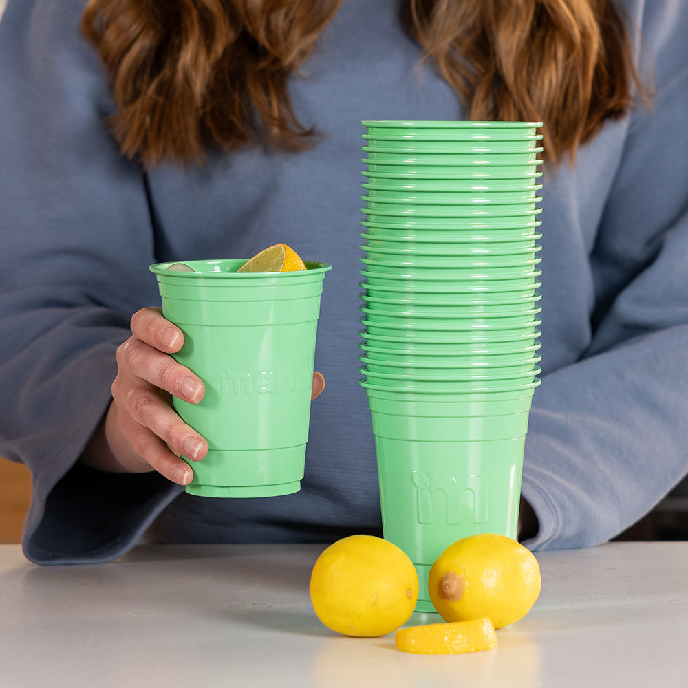 Matter Compostable Party CompostCups Seafoam Green 18oz - 288 Count