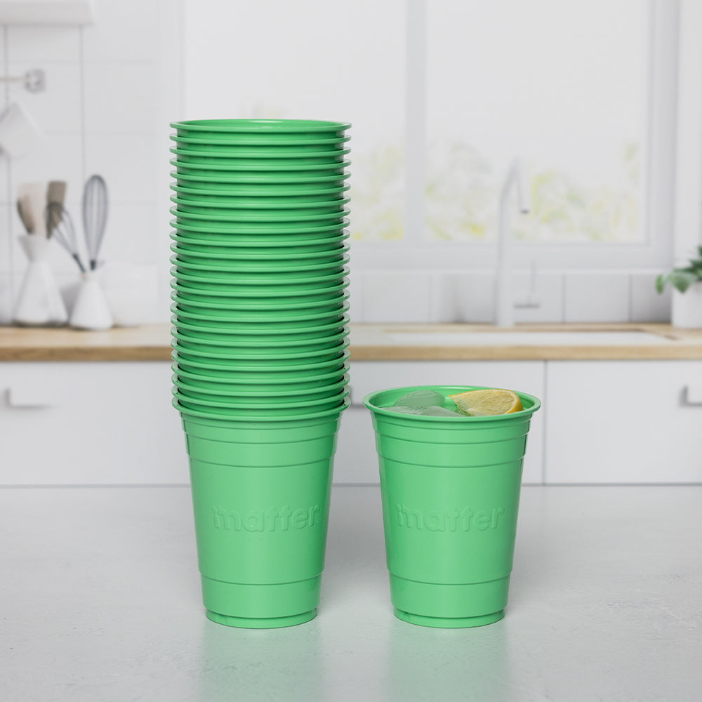 Matter Compostable Party CompostCups Seafoam Green 18oz - 288 Count