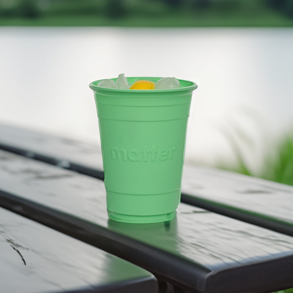 Matter Compostable Party CompostCups Seafoam Green 18oz - 288 Count