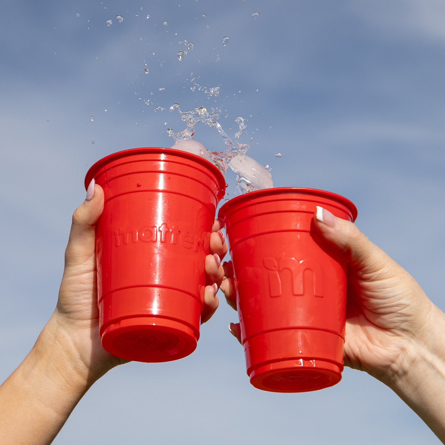 Matter Compostable Party CompostCups Red 18oz - 50 Count