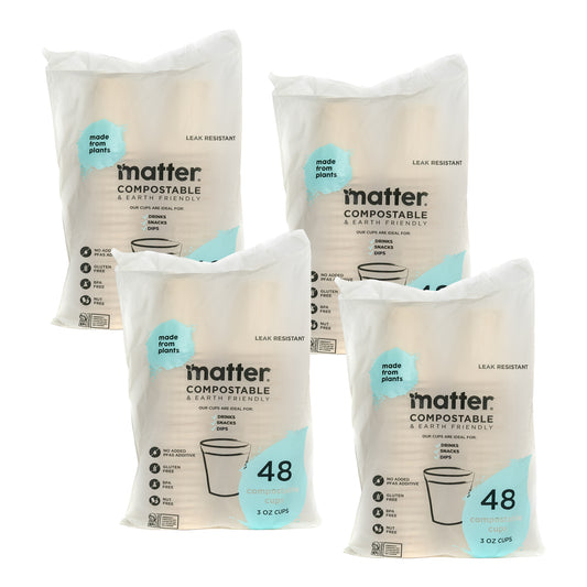 Matter Compostable 3oz Cups - 4 Pack