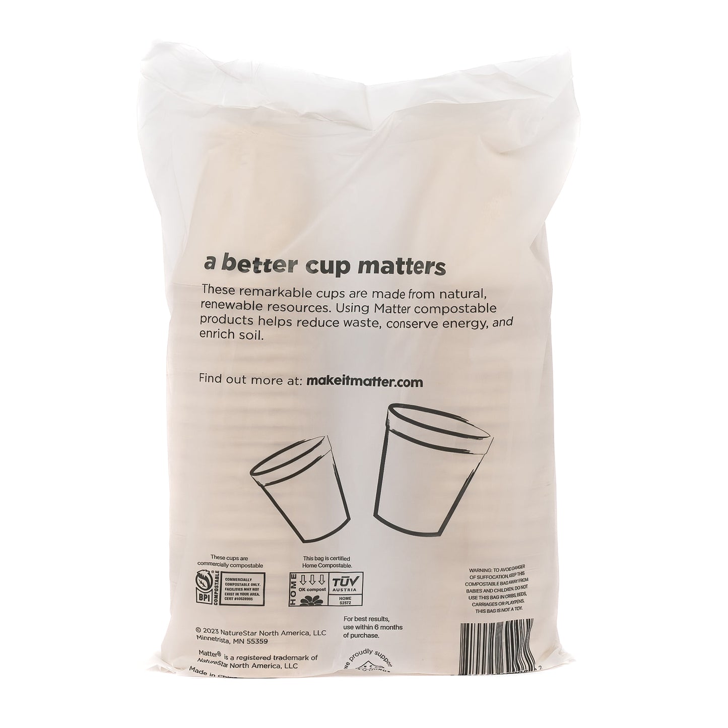 Matter Compostable 3oz Cups - 48 Count