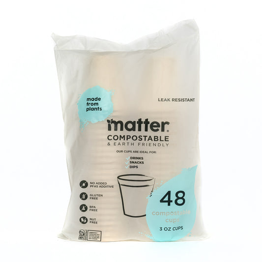 Matter Compostable 3oz Cups - 48 Count