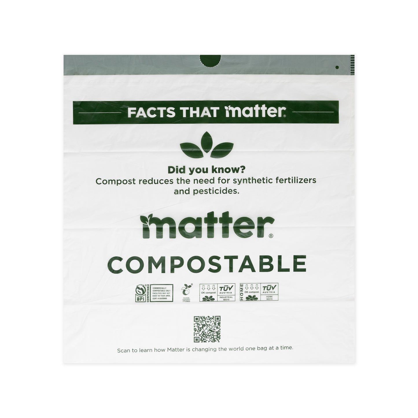Matter Compostable Food Scrap 3-Gallon Bags - 25 Count