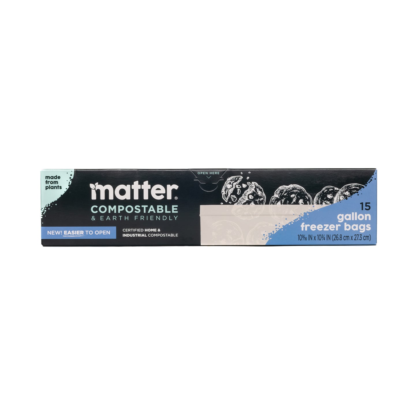Matter Compostable Gallon Freezer Bags - 15 Count - 3 Pack
