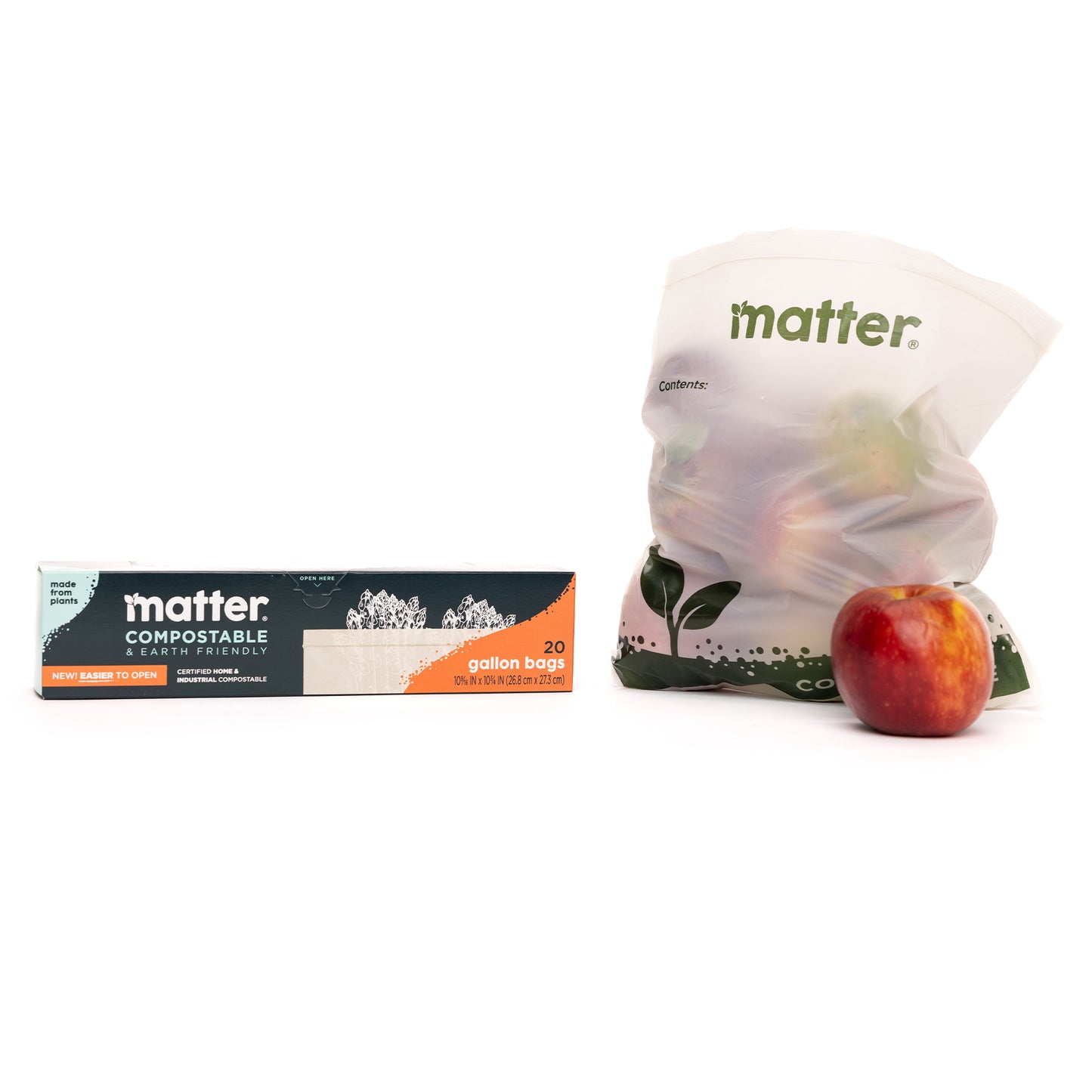 Matter Compostable Gallon Bags - 20 Count - 3 Pack
