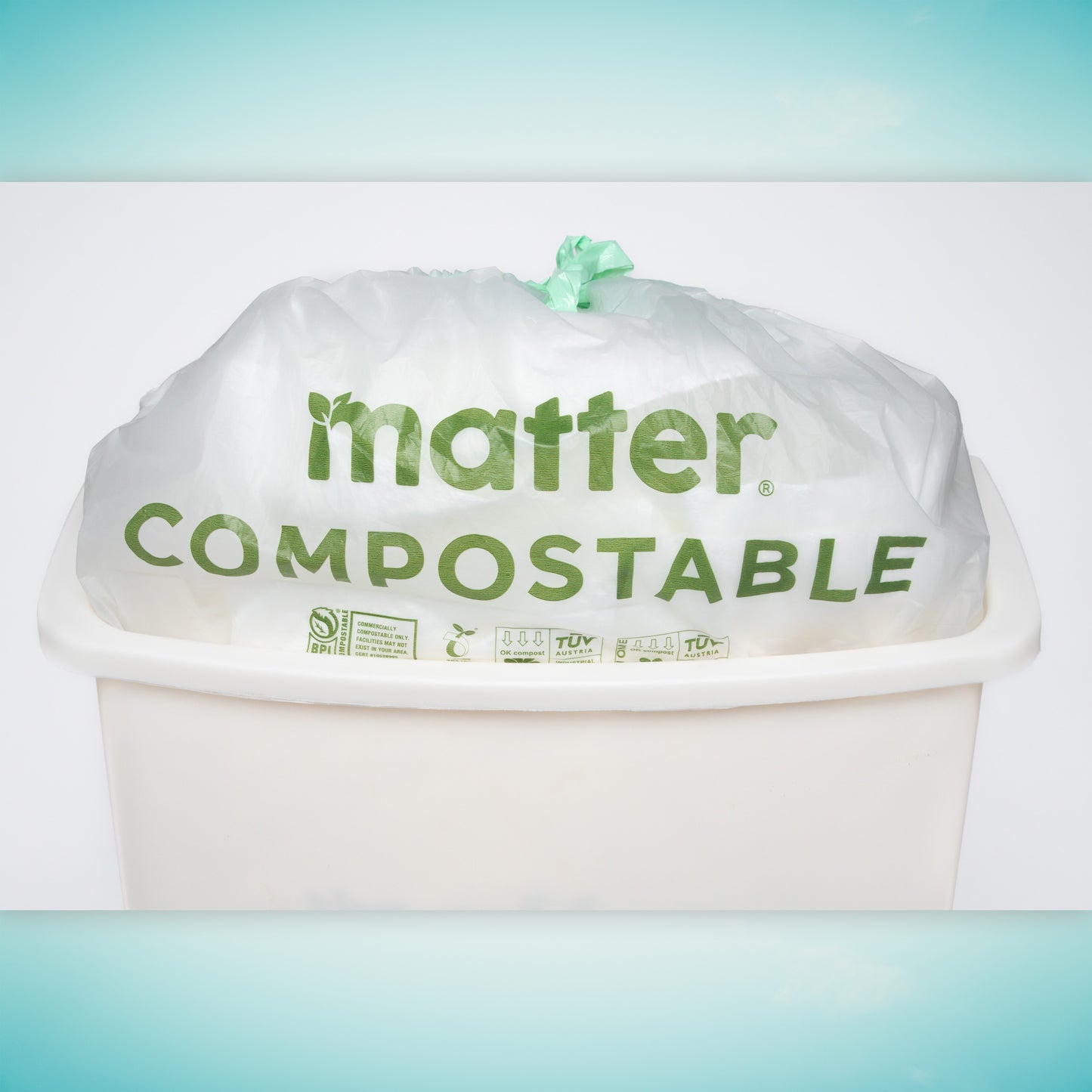 Matter Compostable Universal Tall Kitchen 13-Gallon Bags - 4 Pack