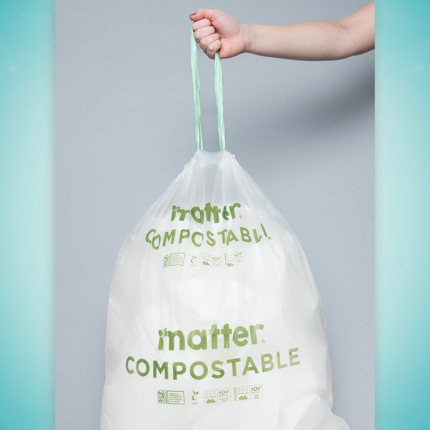 Matter Compostable Universal Tall Kitchen 13-Gallon Bags - 4 Pack