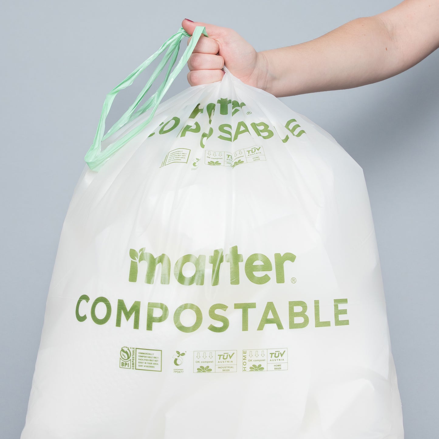 Matter Compostable Universal Tall Kitchen 13-Gallon Bags - 4 Pack