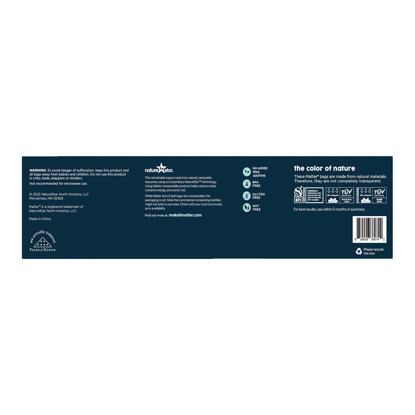 Matter Compostable Lawn & Leaf 33-Gallon Bags - 2 Pack