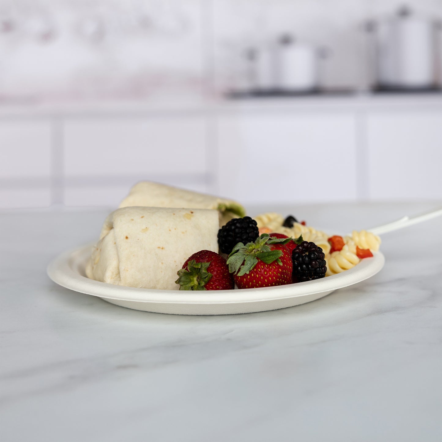 Matter Compostable 9-Inch White Plates - 20 Count