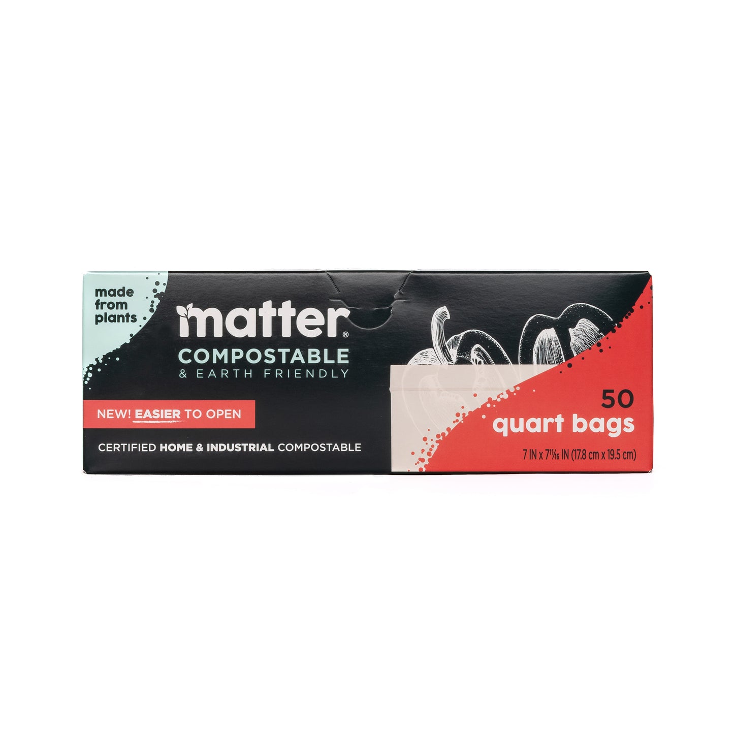 Matter Compostable Quart Bags - 50 Count - 3 Pack