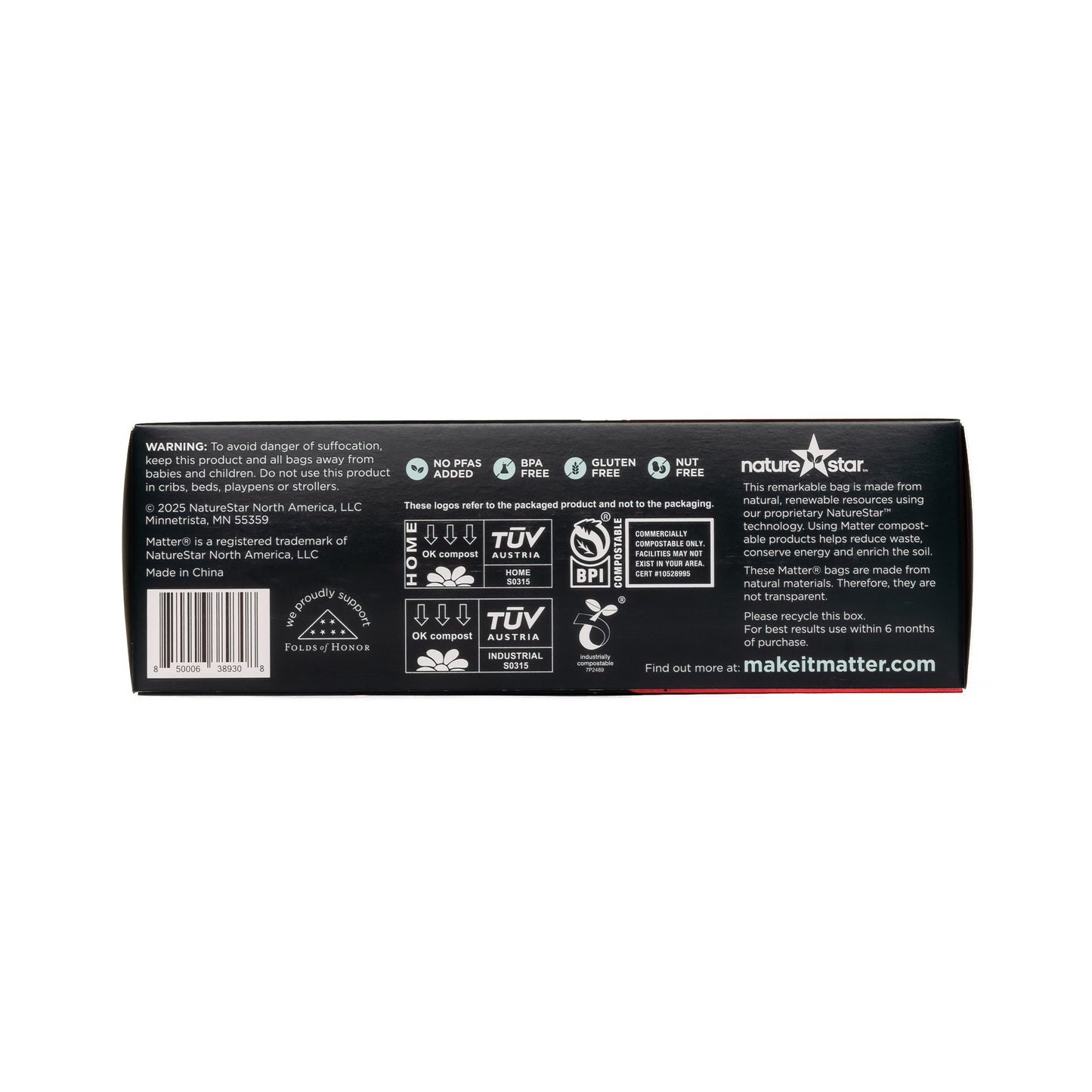Matter Compostable Quart Bags - 50 Count - 3 Pack