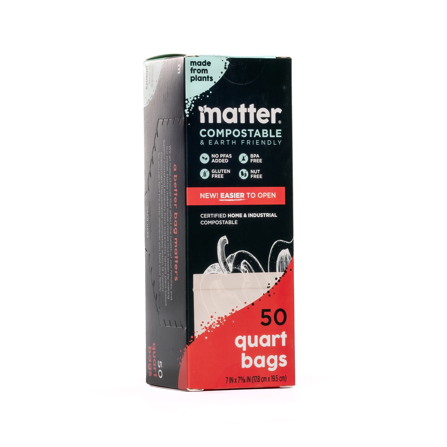 Matter Compostable Quart Bags - 50 Count - 3 Pack