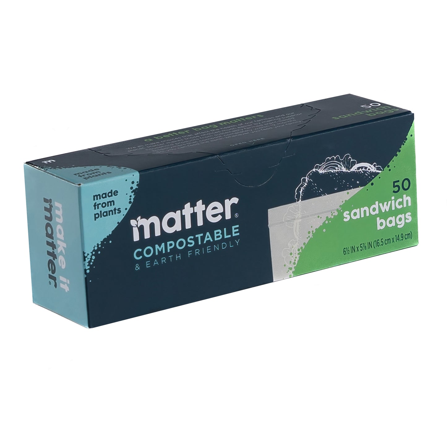 Matter Compostable Sandwich Bags - 3 Pack