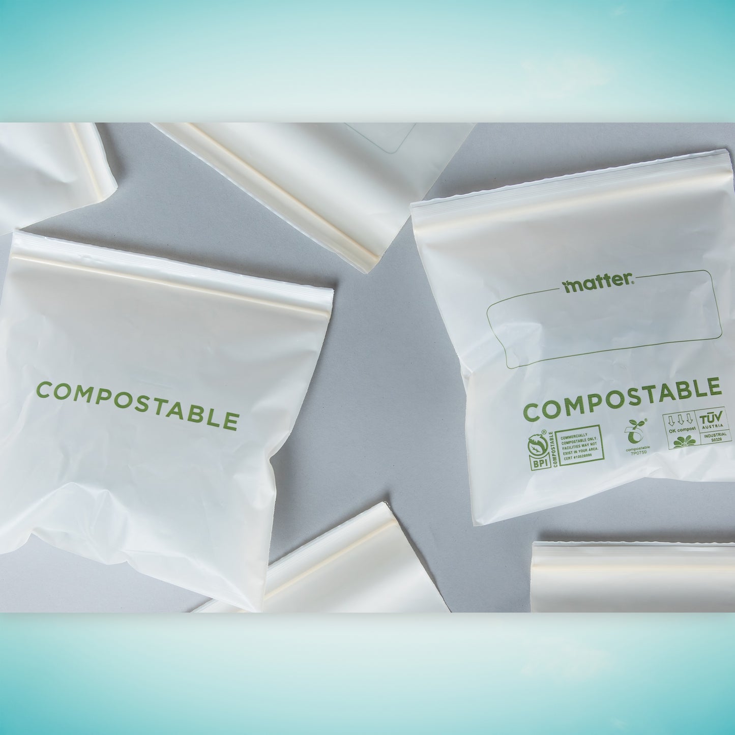 Matter Compostable Sandwich Bags - 3 Pack