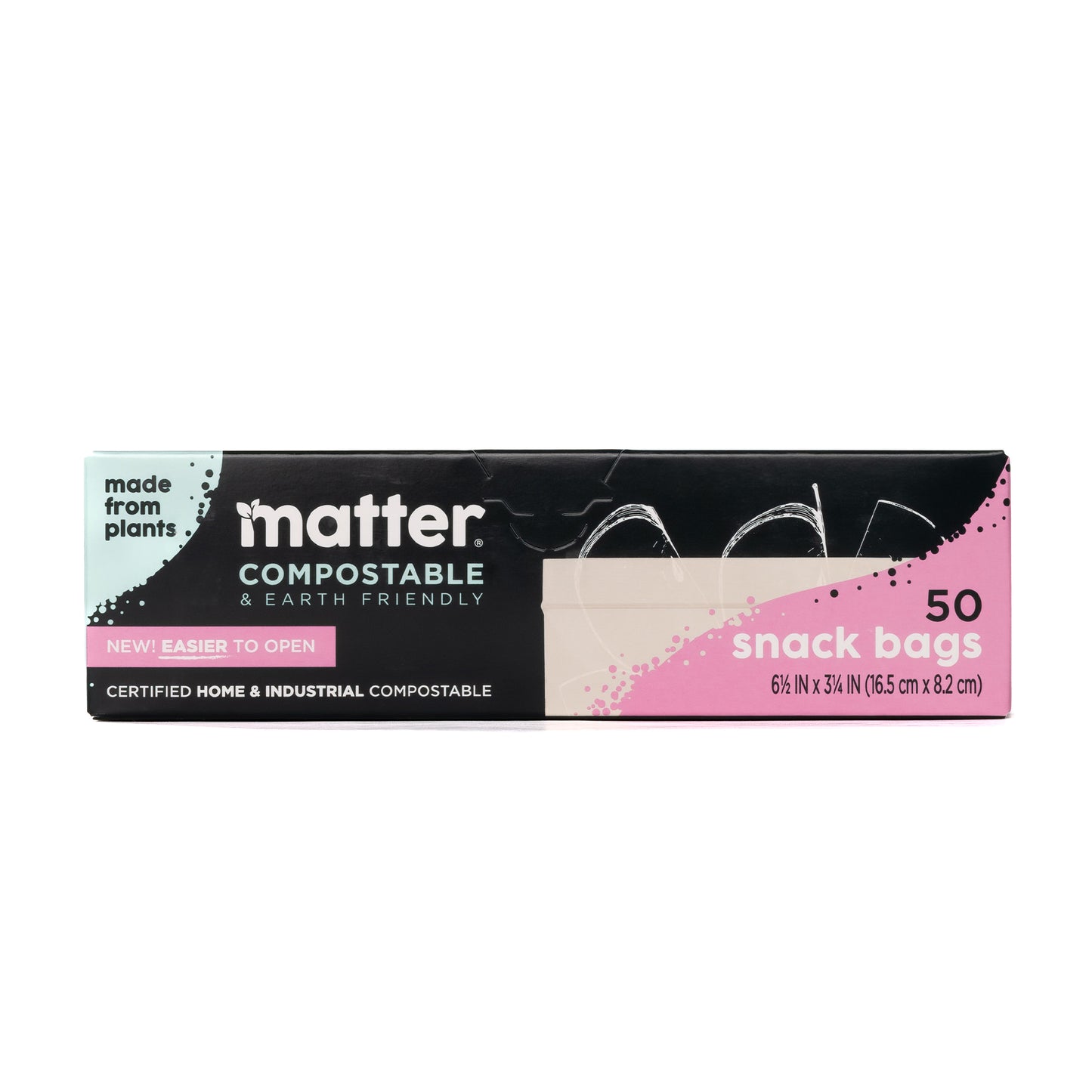 Matter Compostable Snack Bags - 50 Count - 3 Pack
