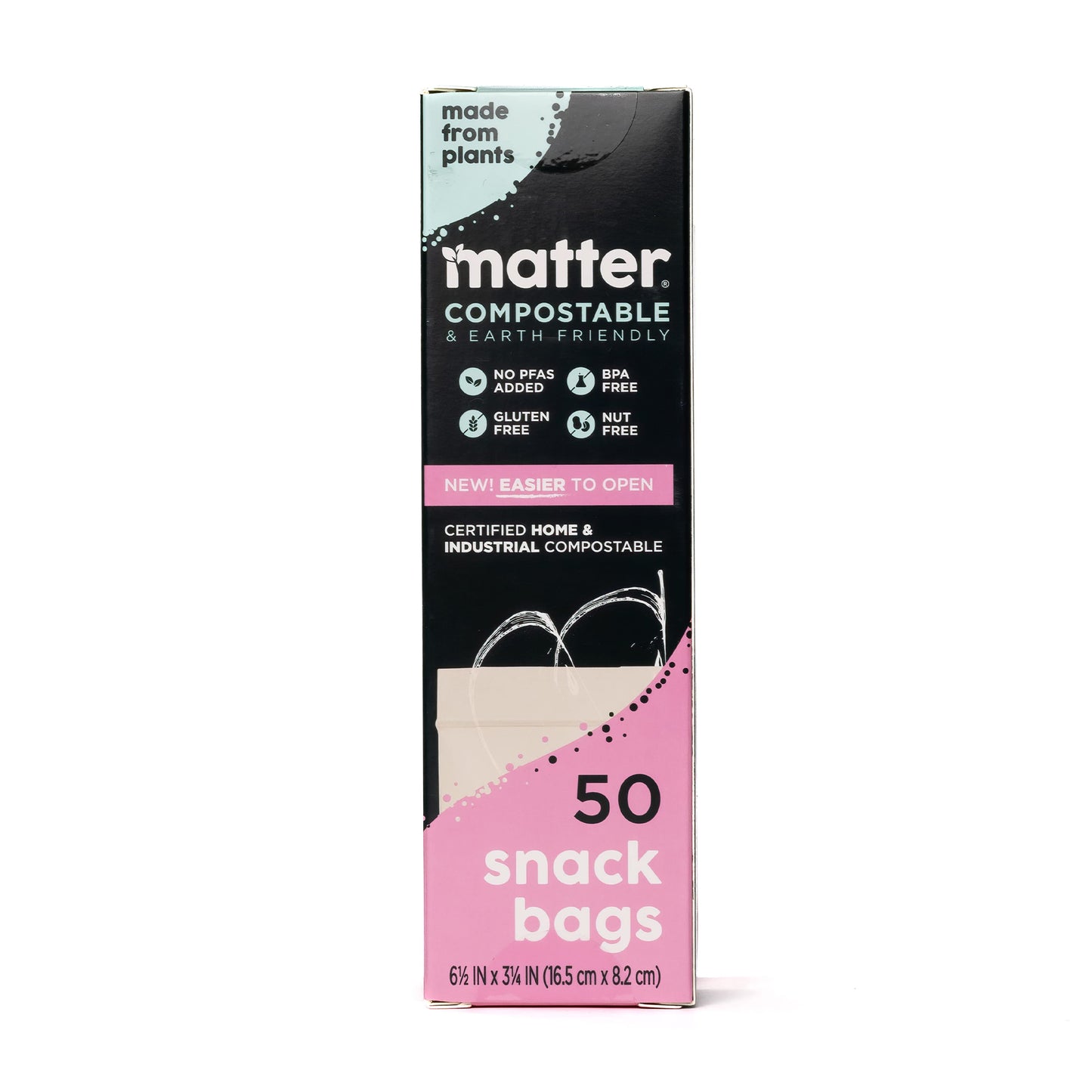 Matter Compostable Snack Bags - 50 Count - 3 Pack