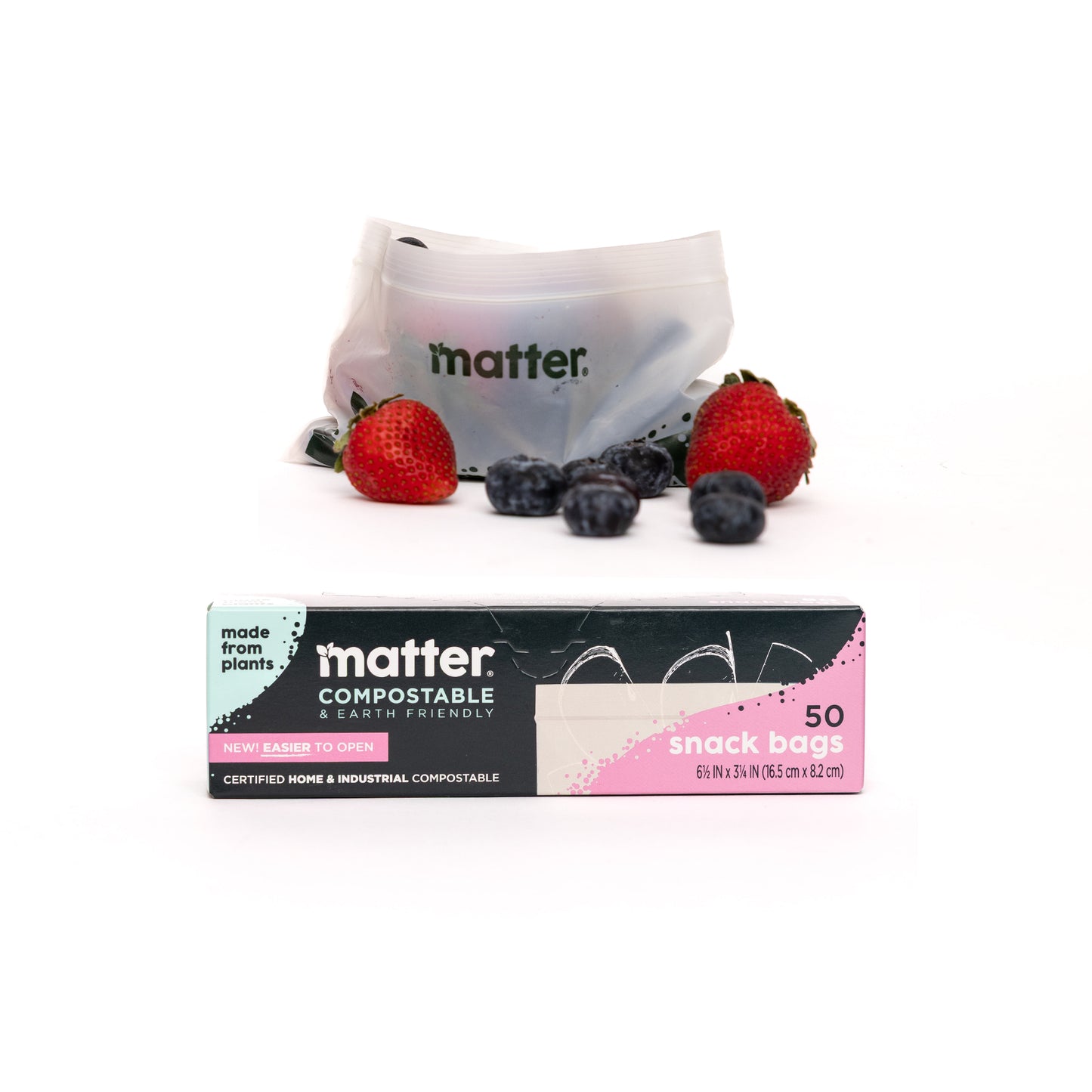 Matter Compostable Snack Bags - 50 Count - 3 Pack