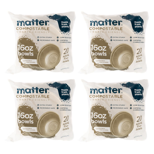 Matter Compostable 16oz Bowls - 20 Count - 4 Pack