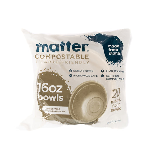 Matter Compostable 16oz Bowls - 20 Count