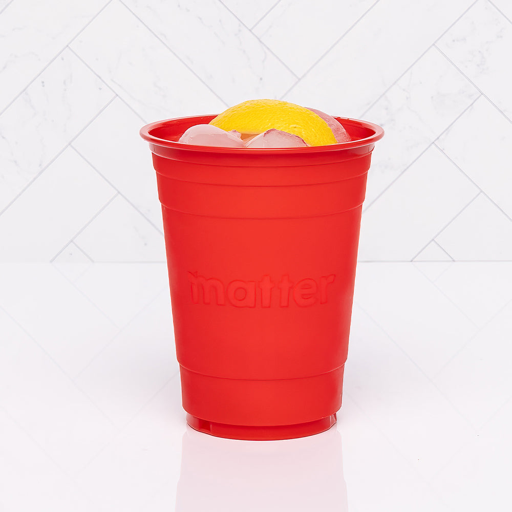Matter Compostable Party CompostCups Red 18oz - 200 Count