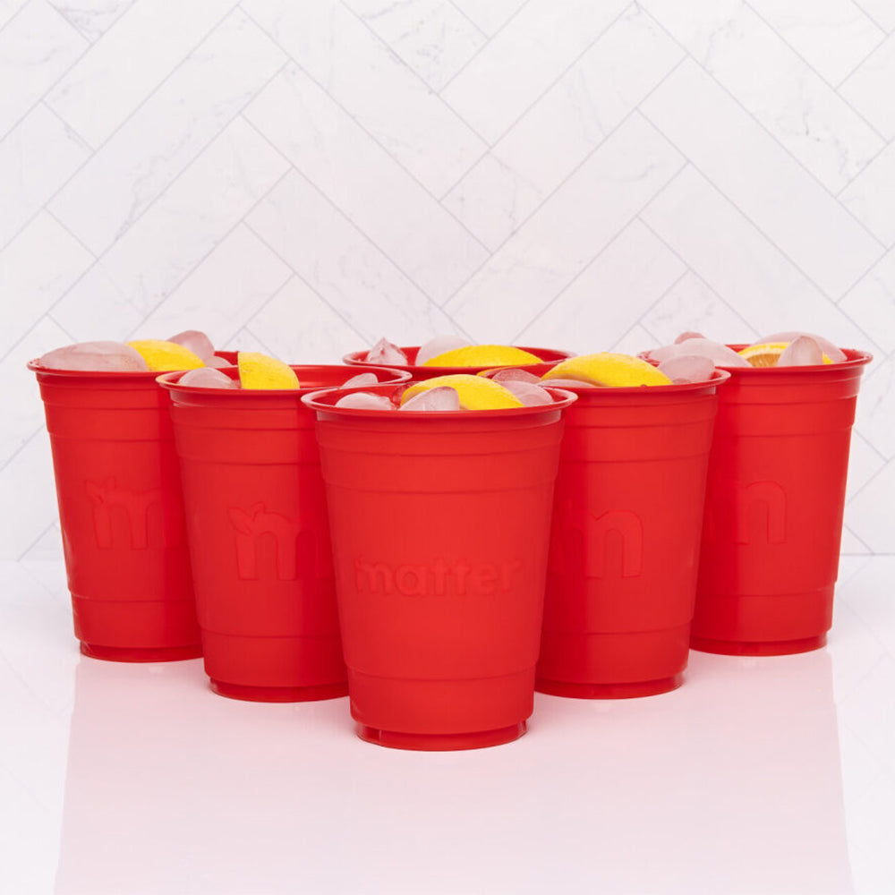 Matter Compostable Party CompostCups Red 18oz - 200 Count