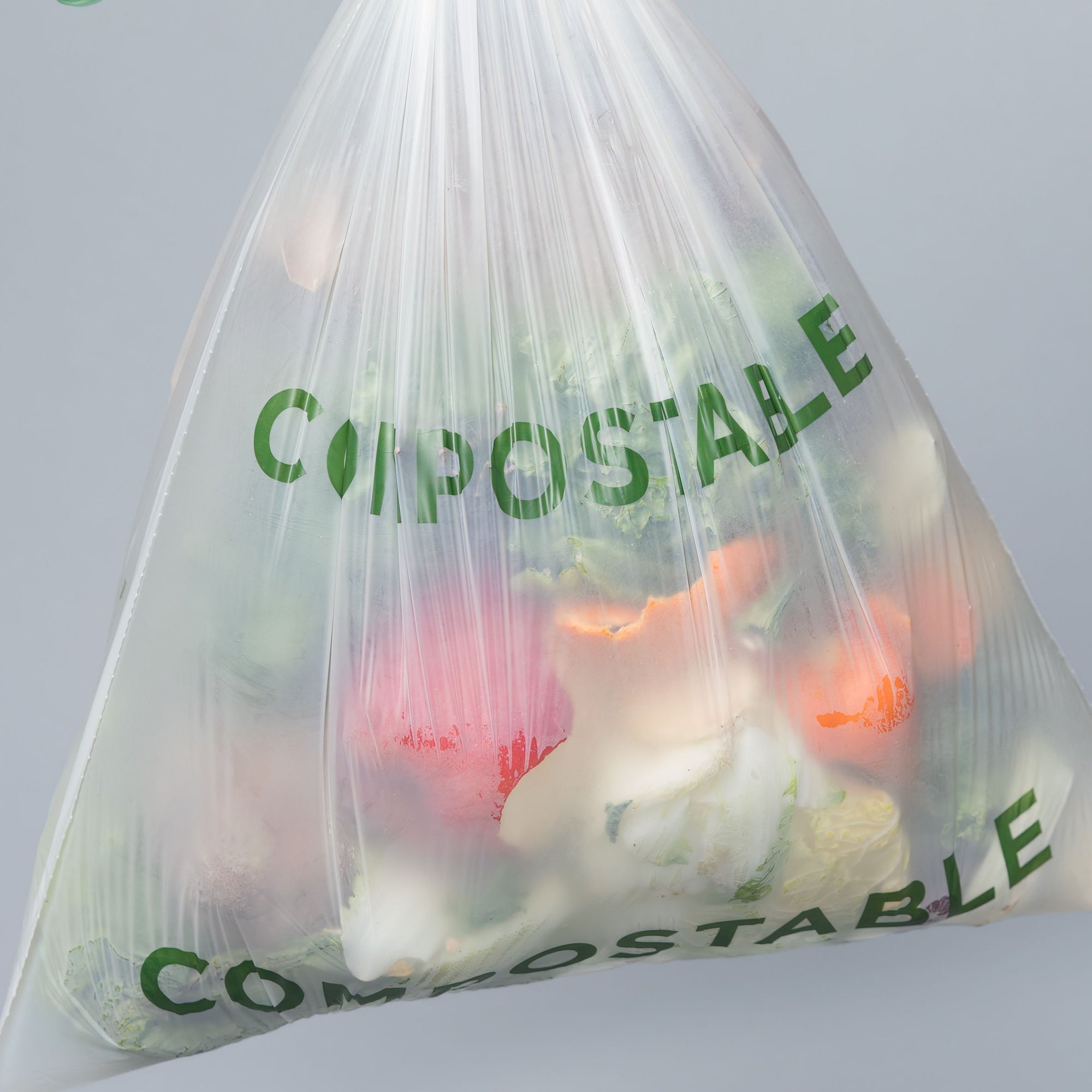33 Gallon Compostable Food Scrap Bags, 40 Count, Flat top Bags