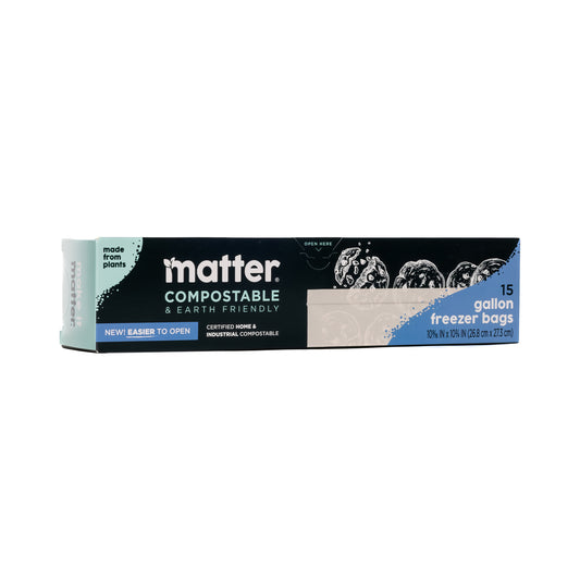 Matter Compostable Gallon Freezer Bags - 15 Count