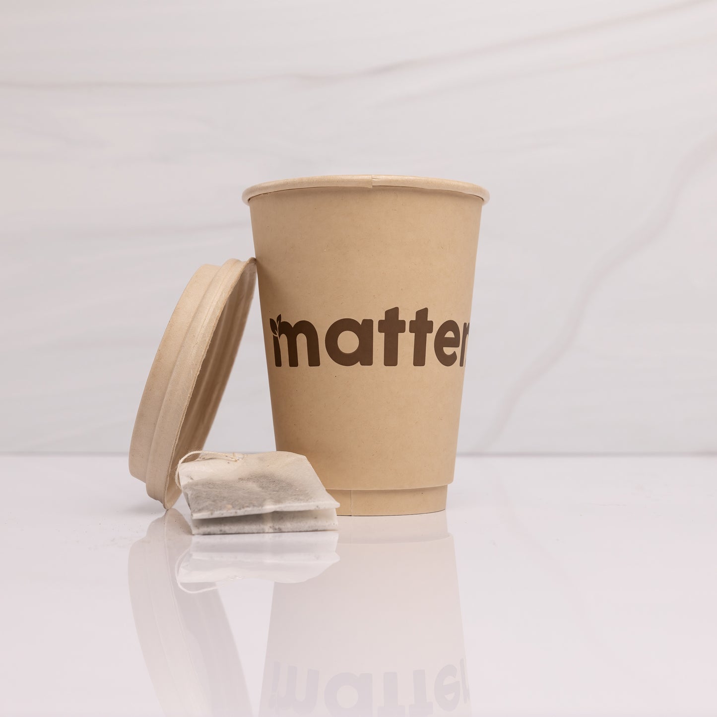 Matter Compostable Hot 12oz Cups with Lids - 10 Count
