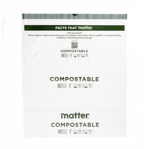 Matter Compostable Tall Kitchen 13-Gallon Bags - 40 Count