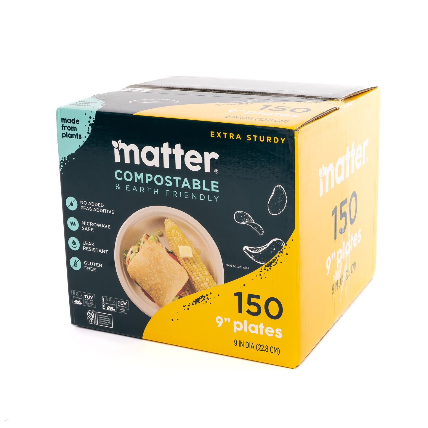 Matter Compostable 9-Inch Plates - 150 Count