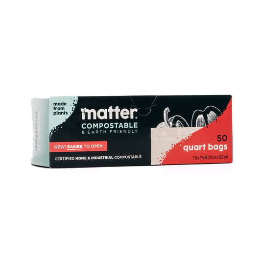 Matter Compostable Quart Bags - 50 Count