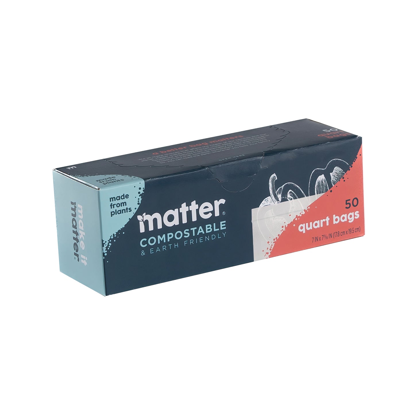 Matter Compostable Quart Bags - 50 Count