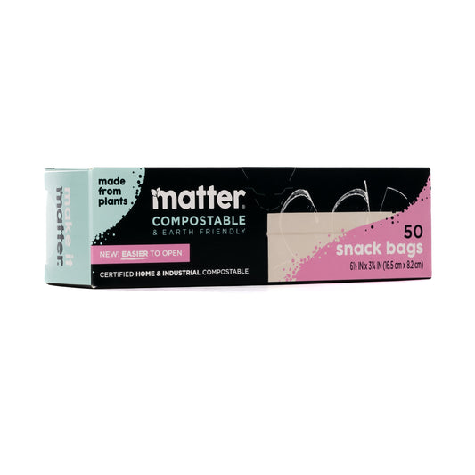 Matter Compostable Snack Bags - 50 Count