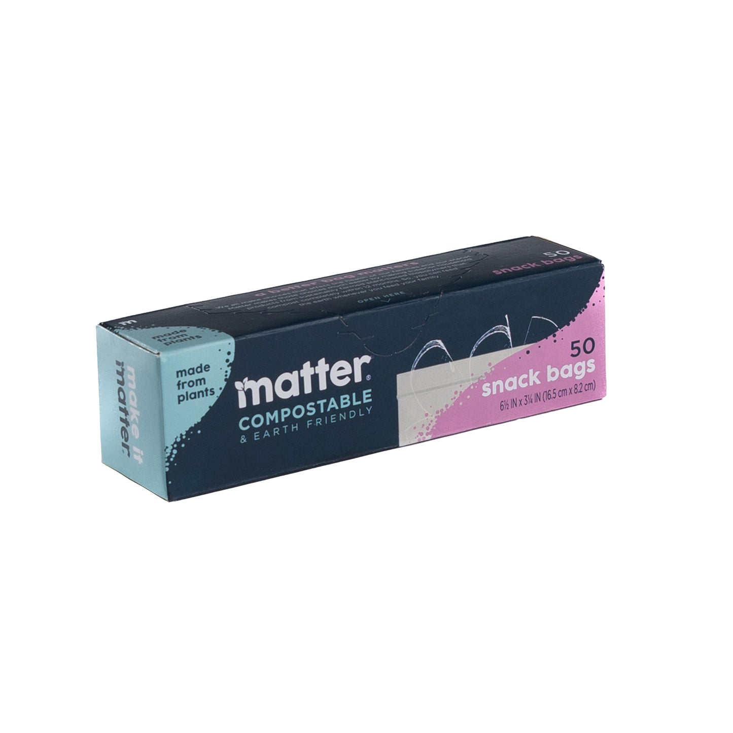 Matter Compostable Snack Bags - 50 Count