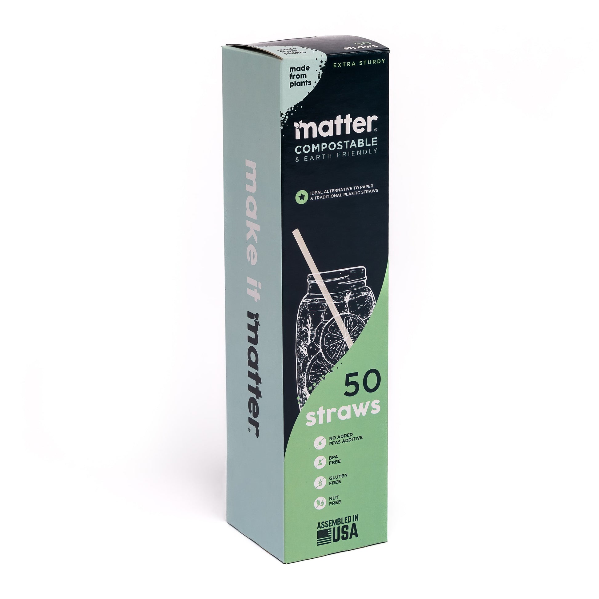 plant plastic straws Matter Compostable Straws
