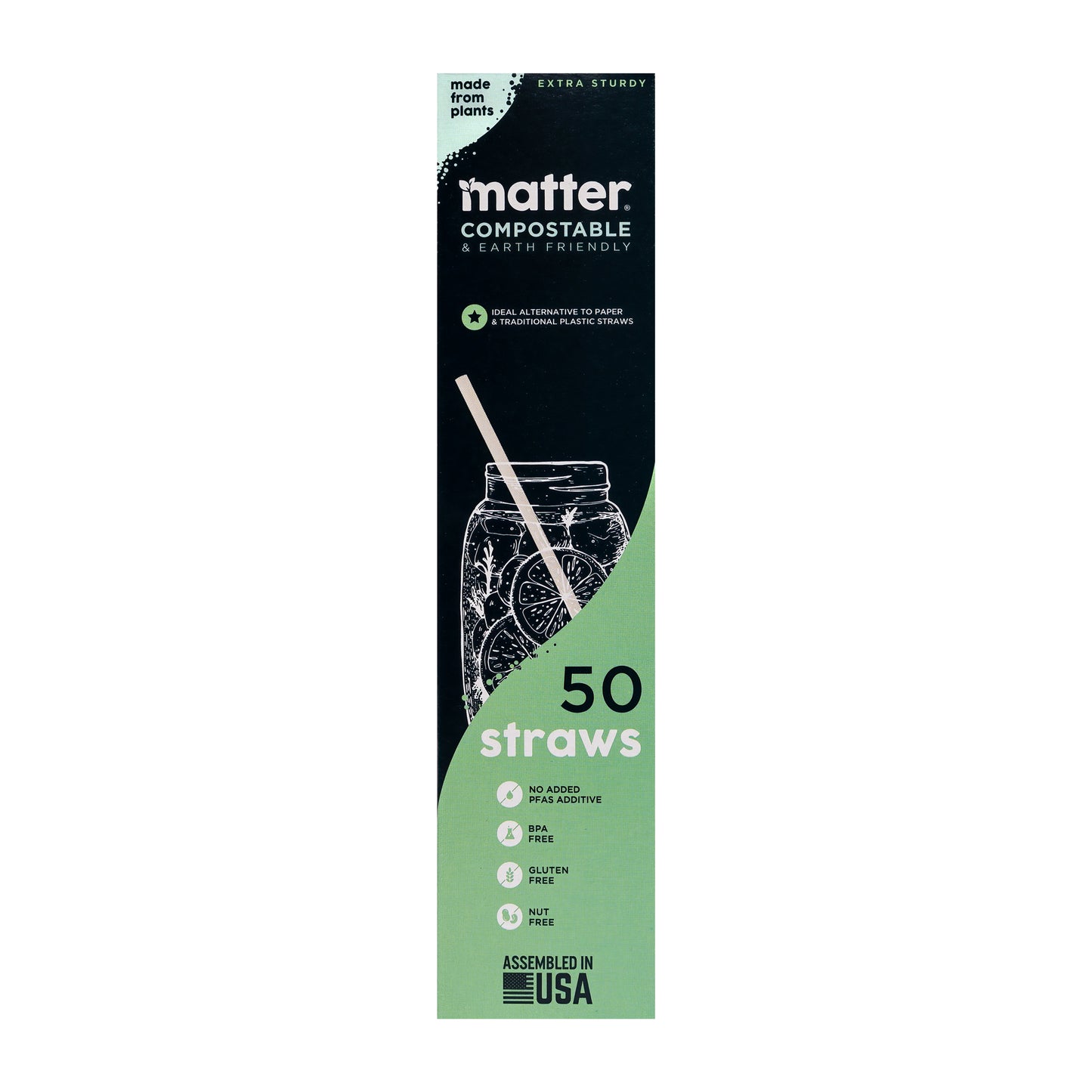 Matter Compostable Straws - 50 Count